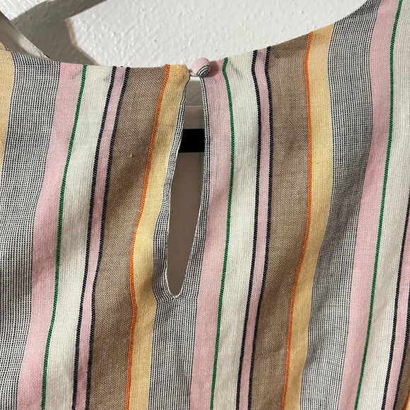 Tularosa Iris Dress Bulti color stripe mini dress belted size small - Picture 3 of 6